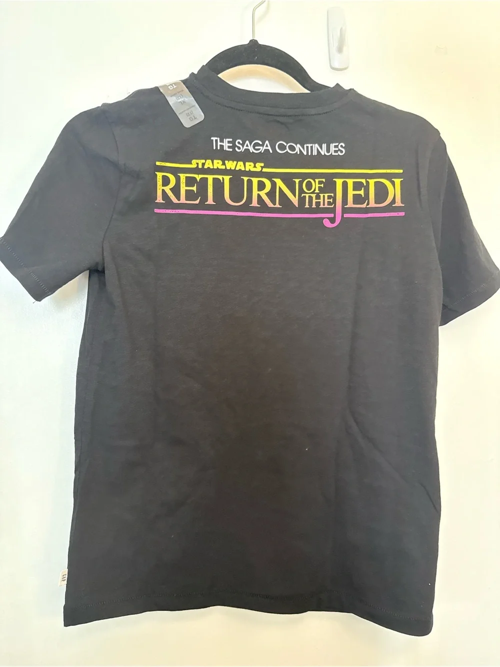 GAP Black Star Wars Tee with Pink & Purple Lightsabers - Picture 3 of 5